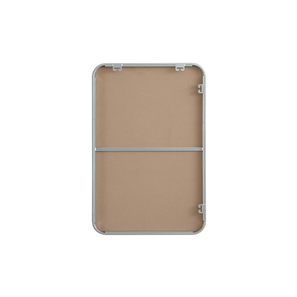 Contour Metal Rectangle Mirror 20x30 in Silver. Picture 11