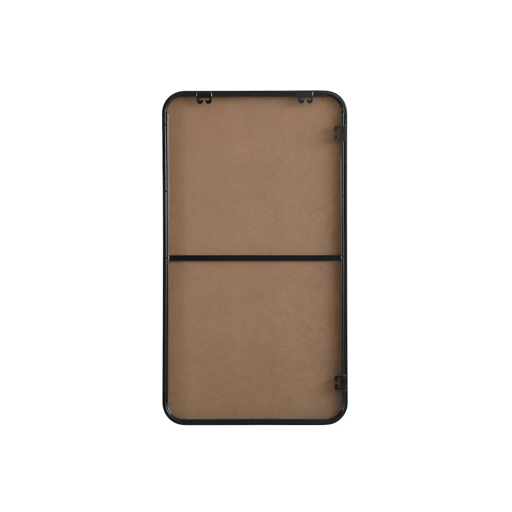 Contour Metal Rectangle Mirror 20x36 in Black. Picture 11