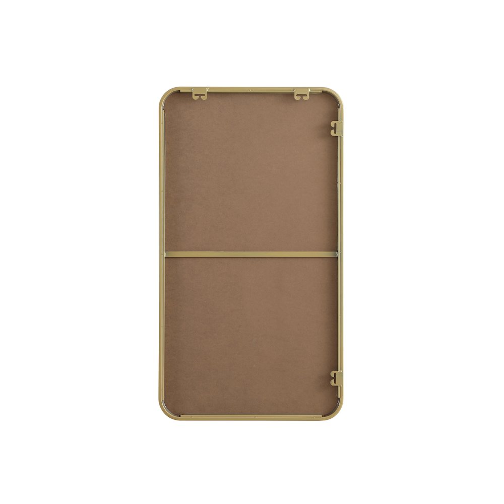 Contour Metal Rectangle Mirror 20x36 in Brass. Picture 11