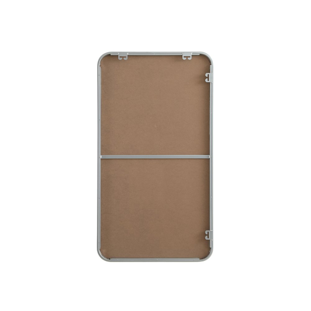 Contour Metal Rectangle Mirror 20x36 in Silver. Picture 11