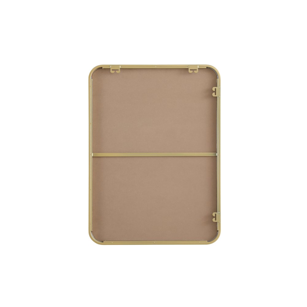 Contour Metal Rectangle Mirror 22x30 in Brass. Picture 11