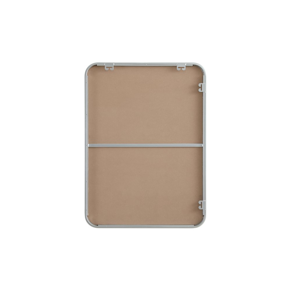 Contour Metal Rectangle Mirror 22x30 in Silver. Picture 11