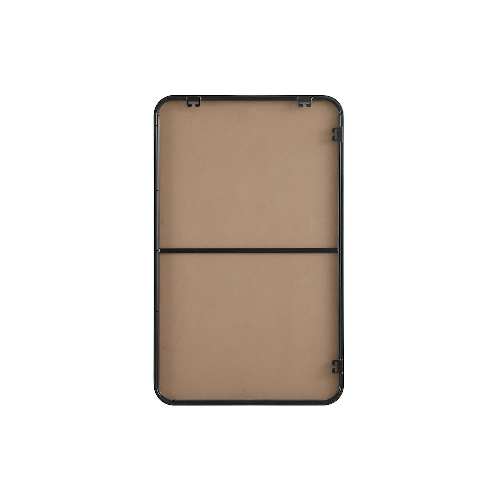 Contour Metal Rectangle Mirror 22x36 in Black. Picture 11