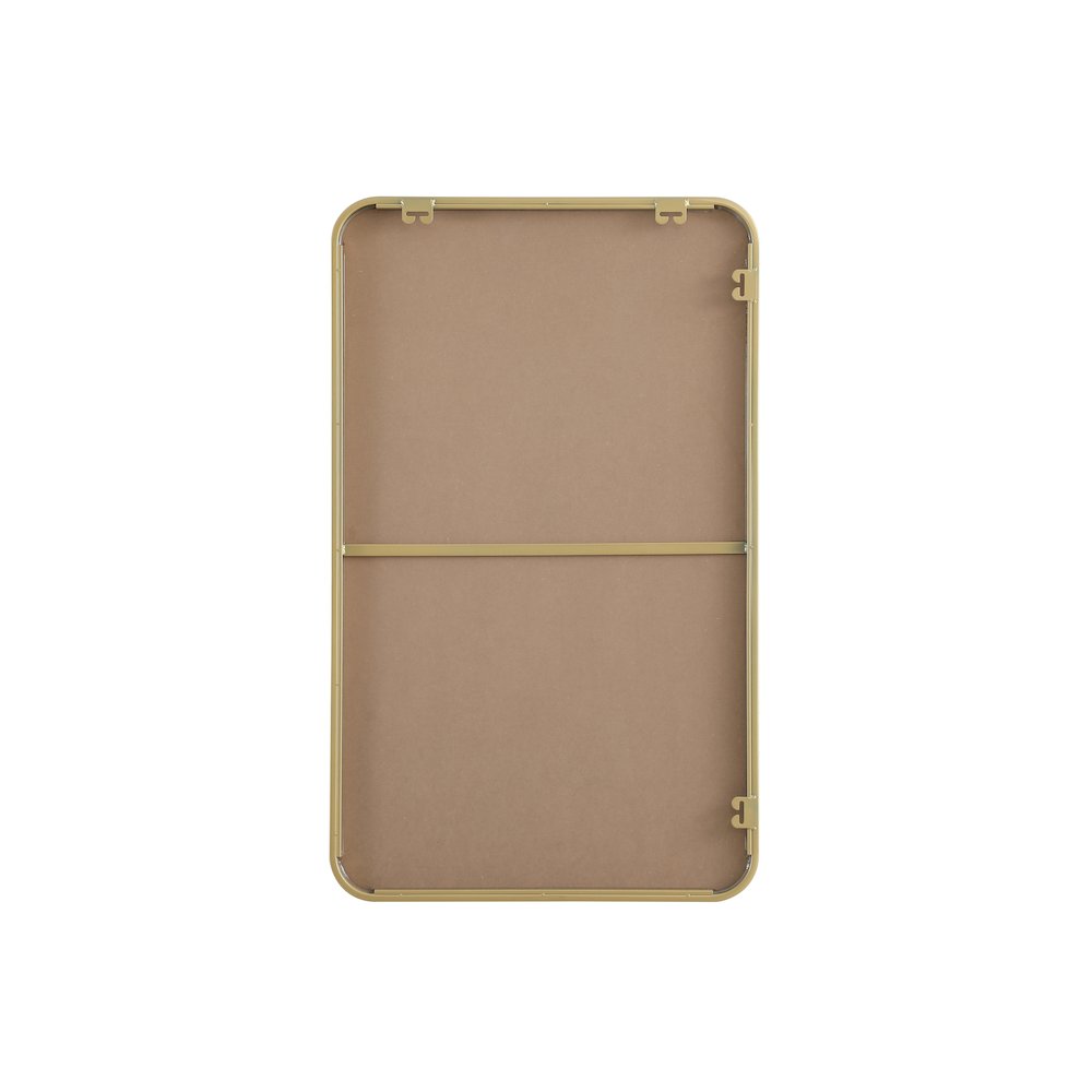Contour Metal Rectangle Mirror 22x36 in Brass. Picture 11