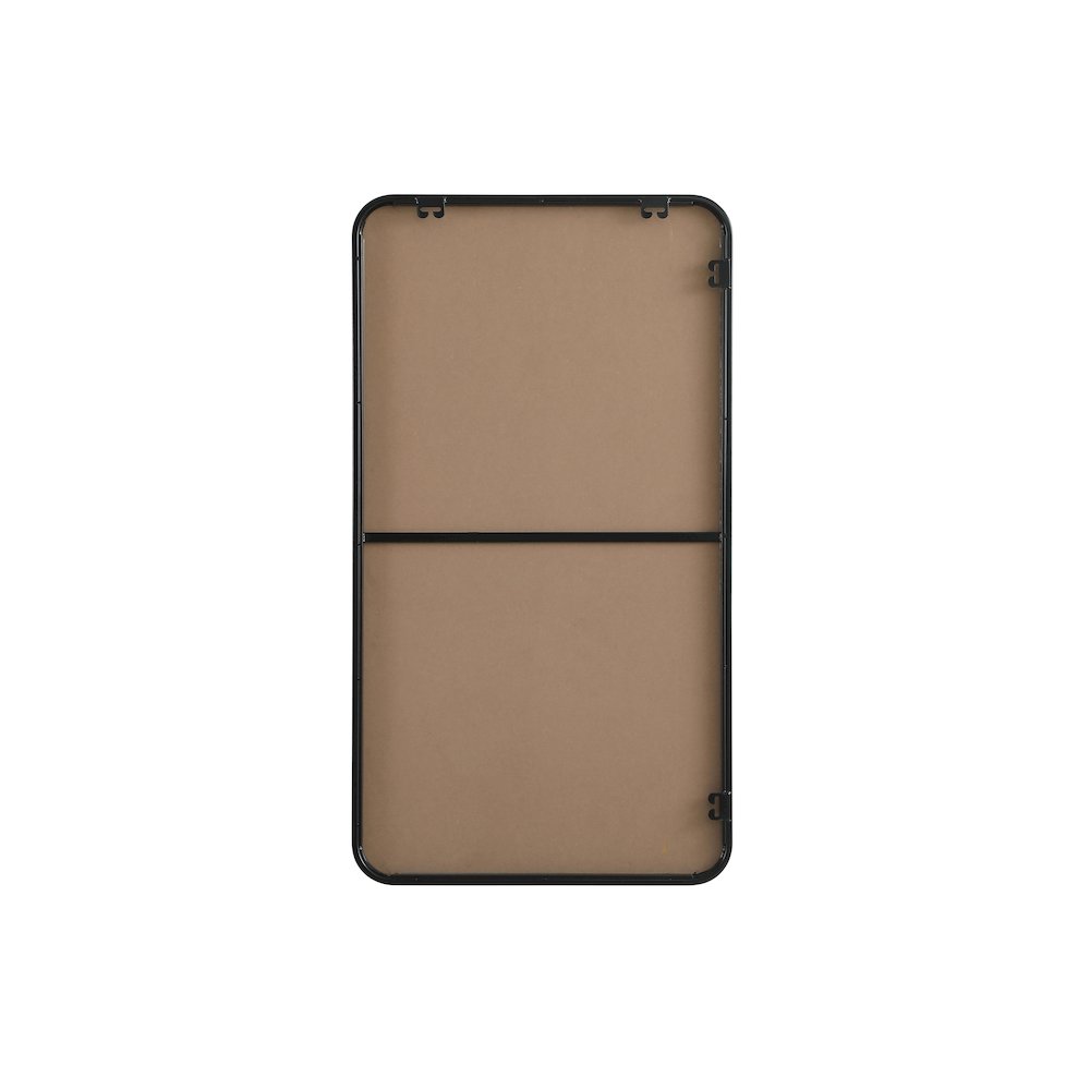 Contour Metal Rectangle Mirror 22x40 in Black. Picture 11