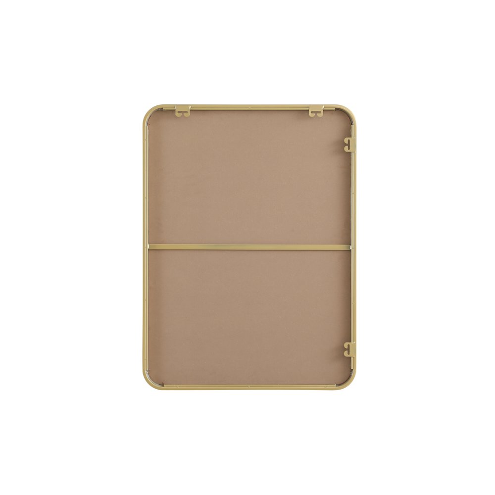 Contour Metal Rectangle Mirror 24x32 in Brass. Picture 11