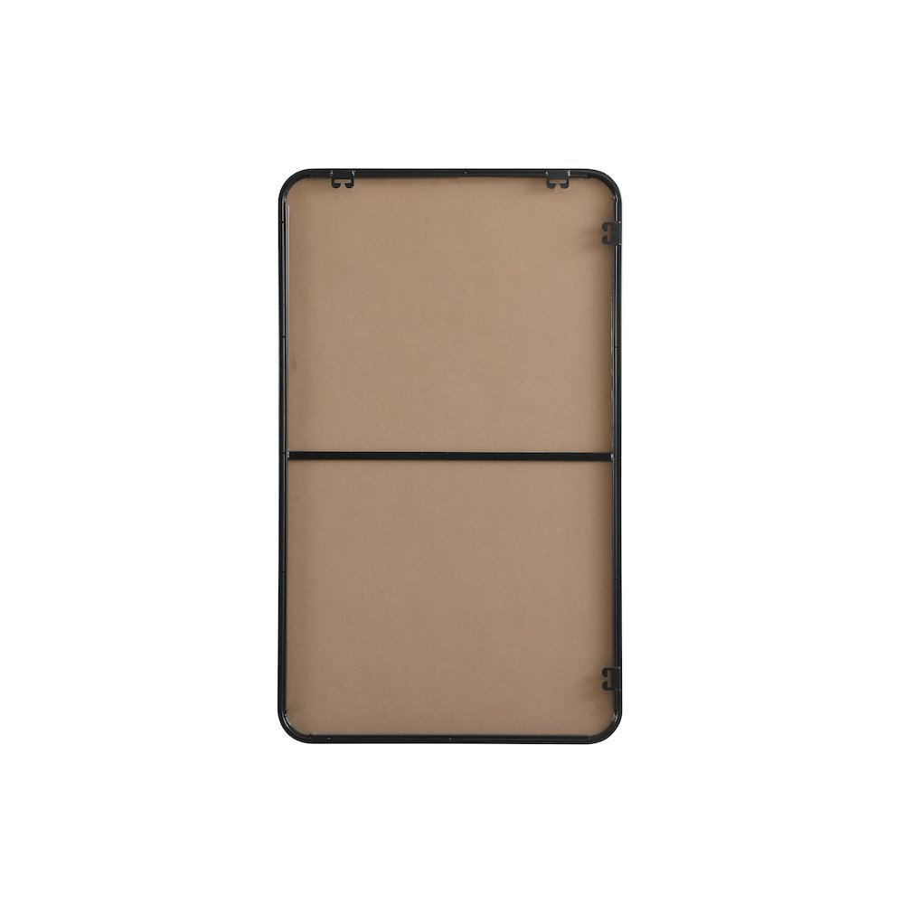 Contour Metal Rectangle Mirror 24x40 in Black. Picture 11