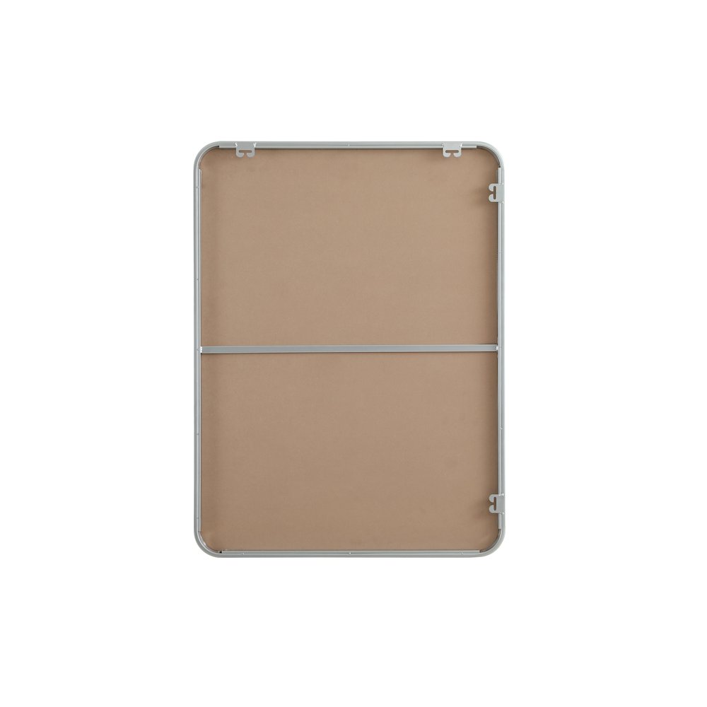 Contour Metal Rectangle Mirror 27x36 in Silver. Picture 11