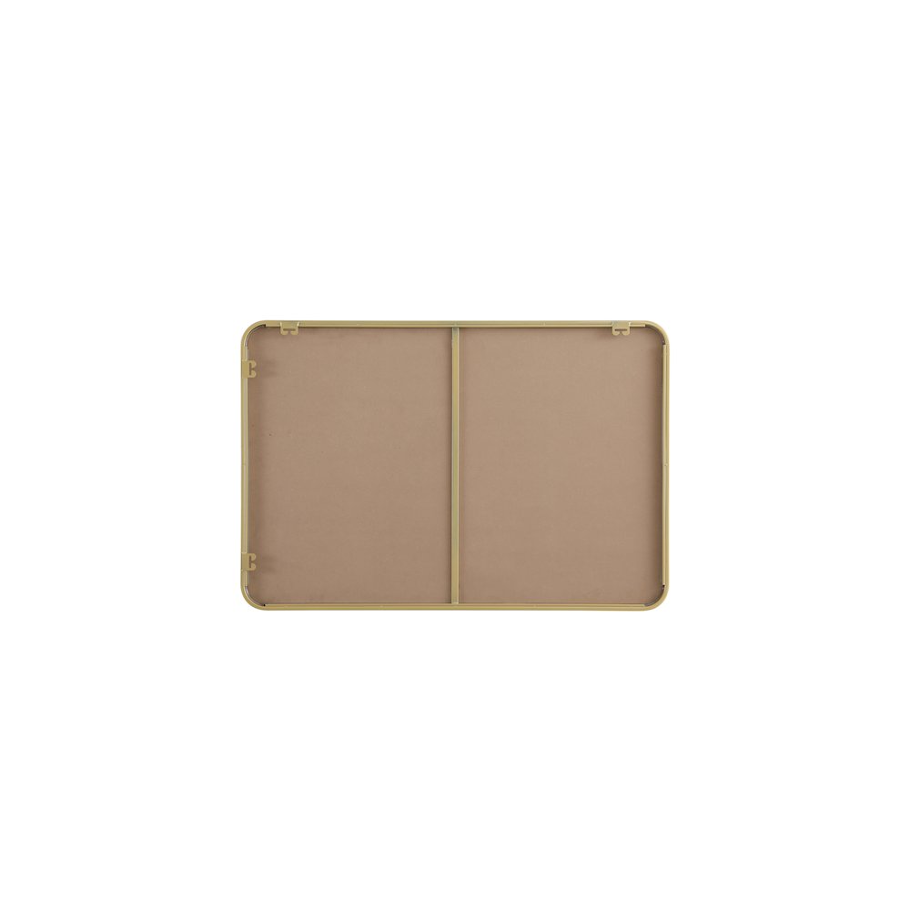 Contour Metal Rectangle Mirror 27x40 in Brass. Picture 11