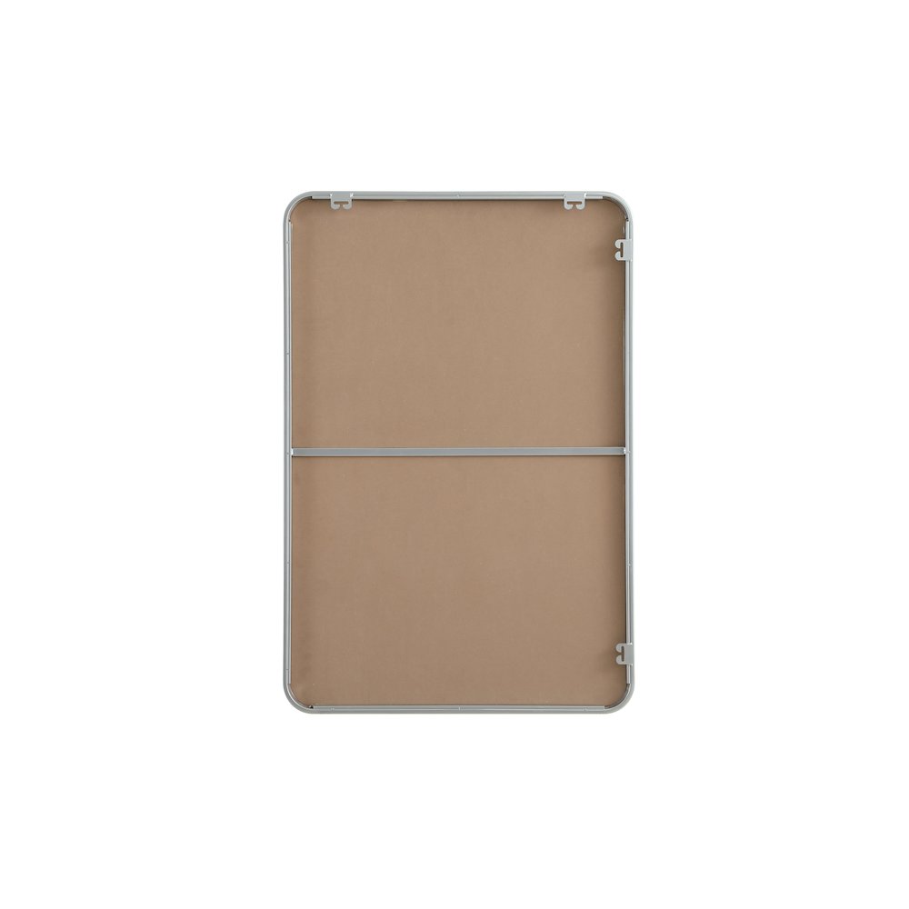 Contour Metal Rectangle Mirror 27x40 in Silver. Picture 11