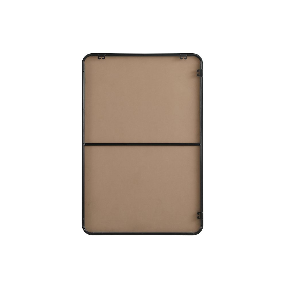 Contour Metal Rectangle Mirror 28x42 in Black. Picture 11