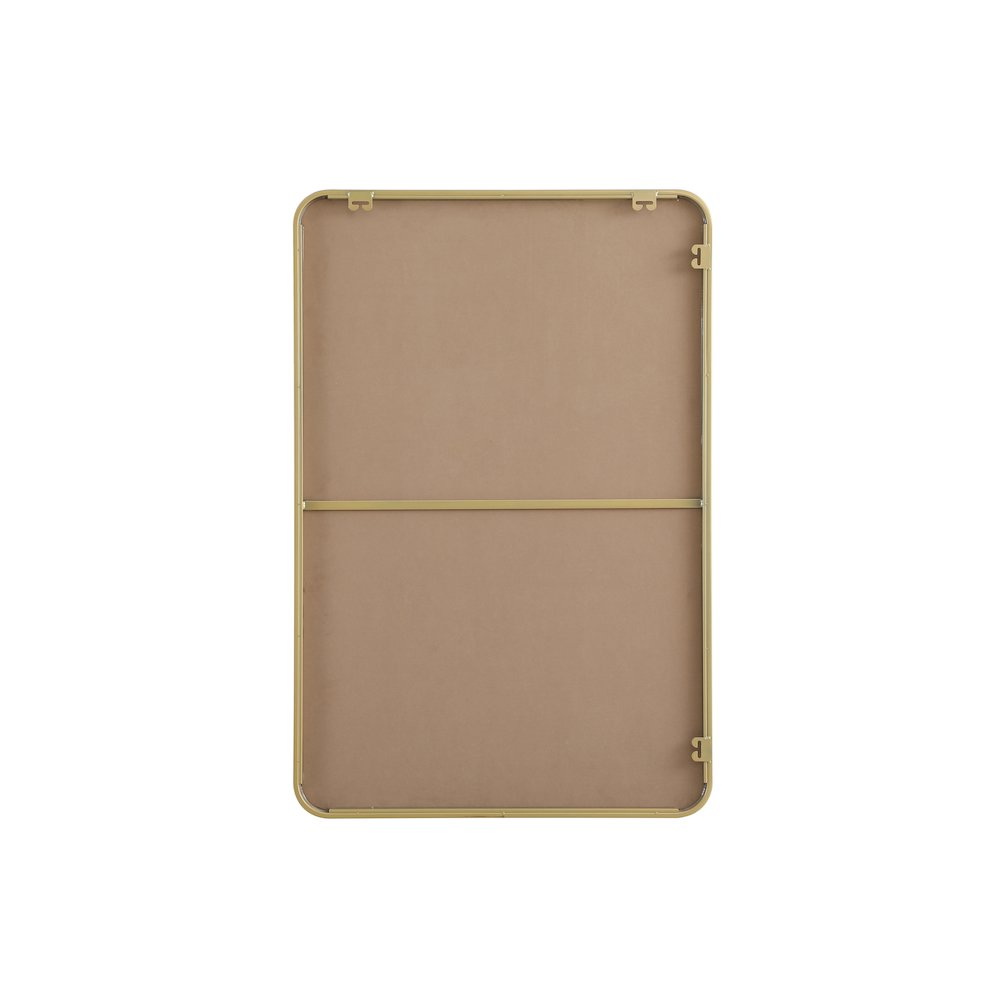 Contour Metal Rectangle Mirror 28x42 in Brass. Picture 11