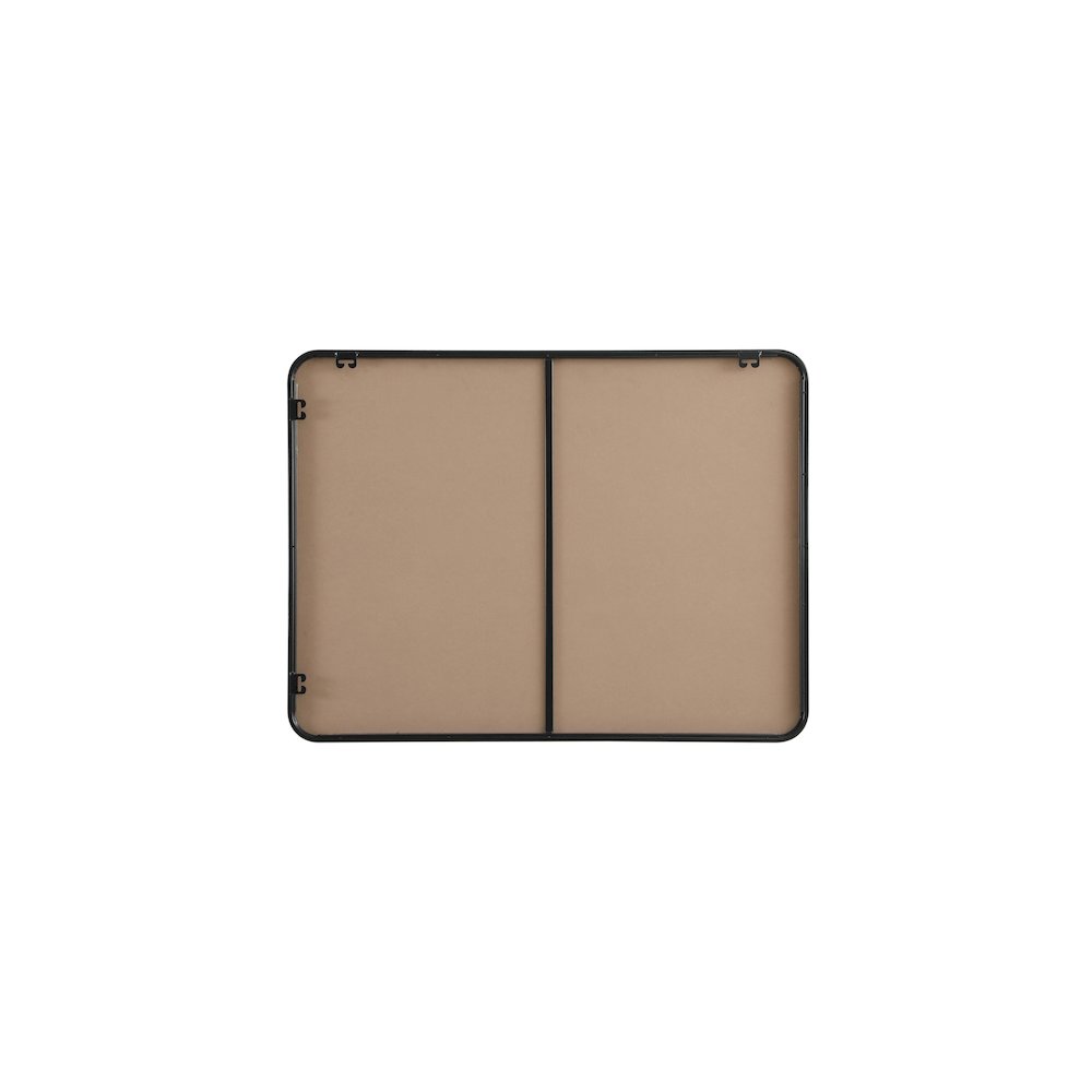 Contour Metal Rectangle Mirror 30x40 in Black. Picture 11