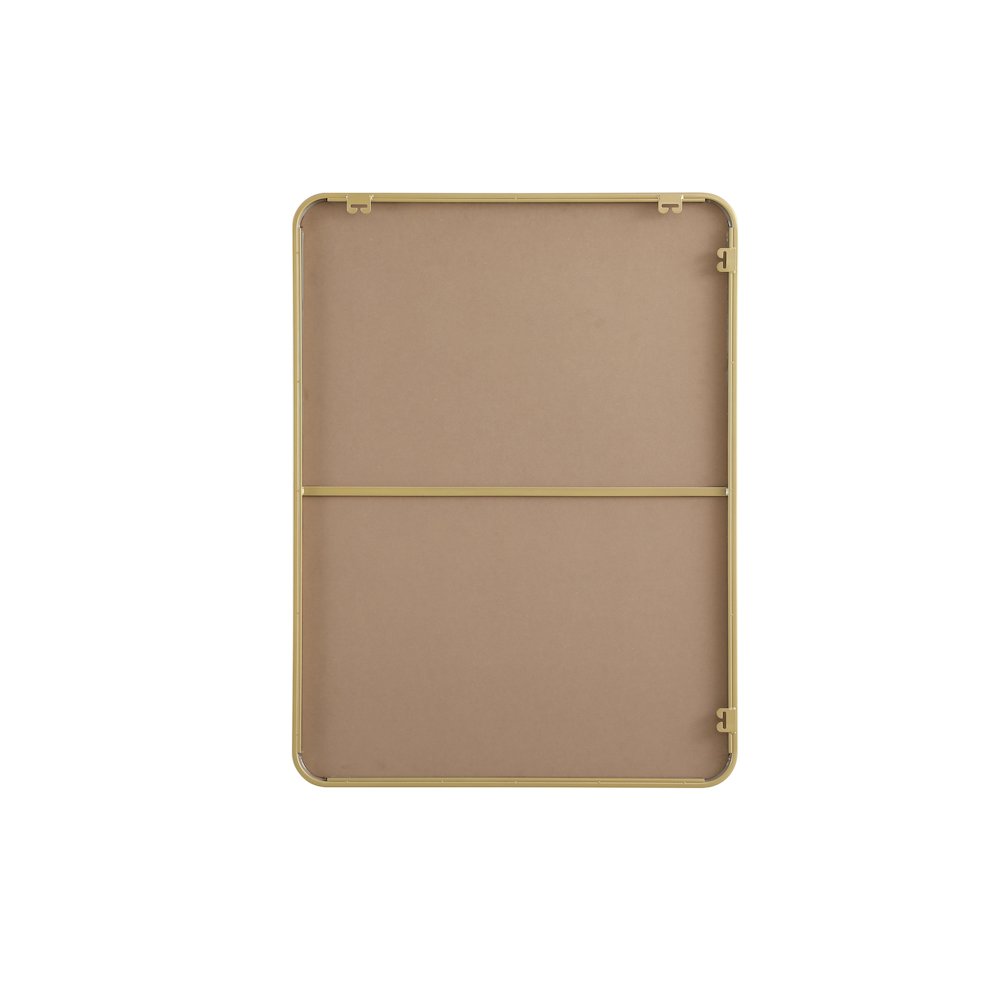 Contour Metal Rectangle Mirror 30x40 in Brass. Picture 11