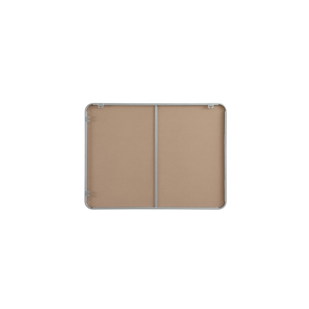 Contour Metal Rectangle Mirror 30x40 in Silver. Picture 11