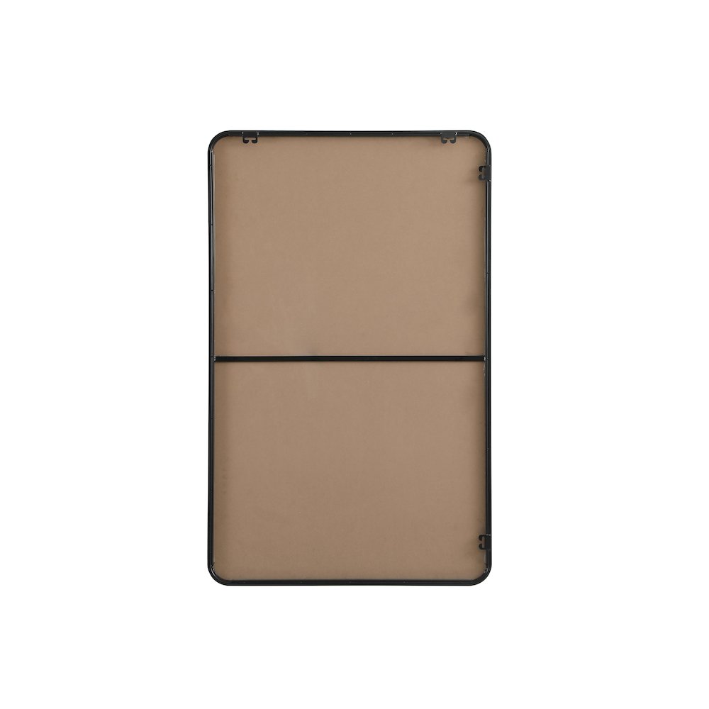 Contour Metal Rectangle Mirror 30x48 in Black. Picture 11