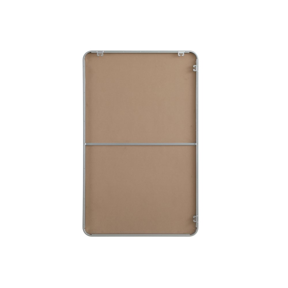 Contour Metal Rectangle Mirror 30x48 in Silver. Picture 11