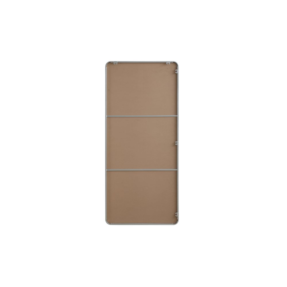 Contour Metal Rectangle Mirror 32x72 in Silver. Picture 11