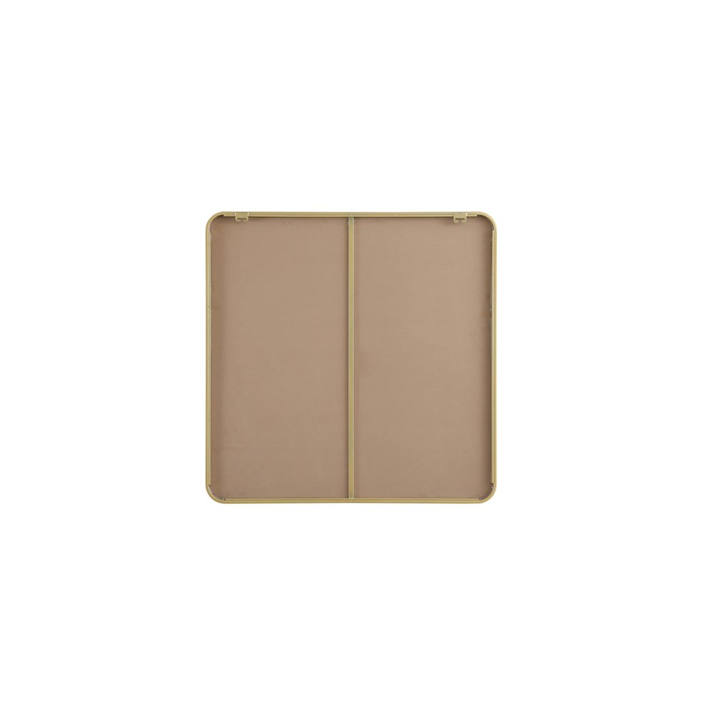 Contour Metal Rectangle Mirror 36x36 in Brass. Picture 7