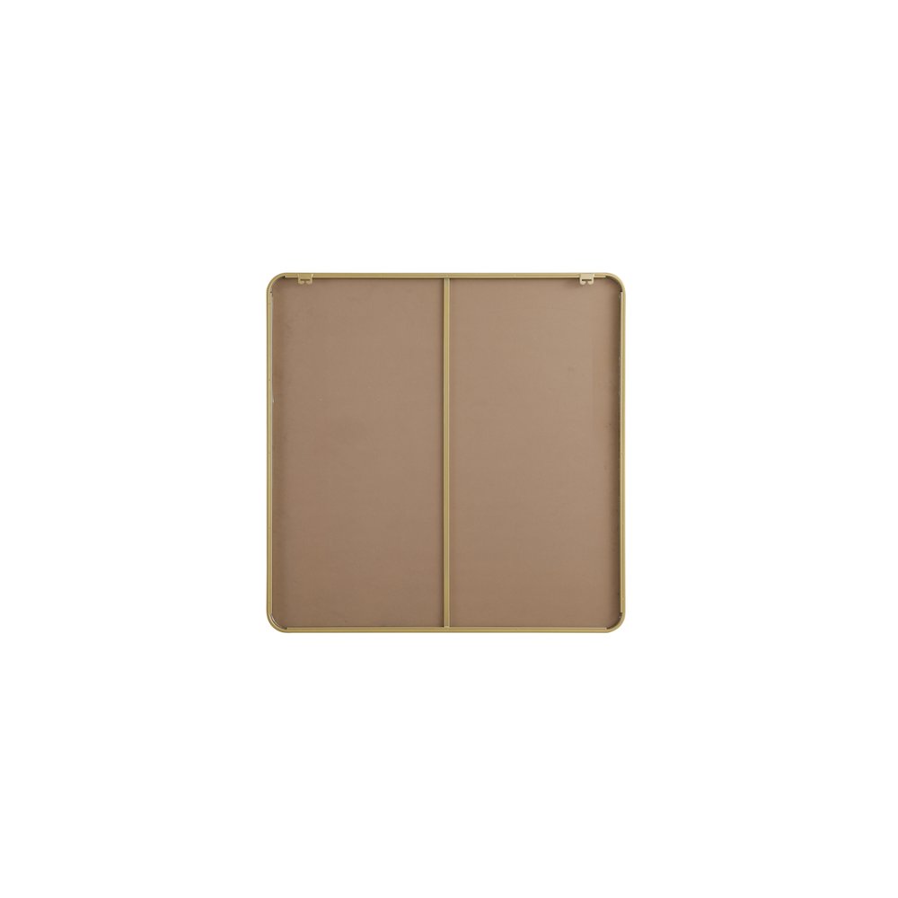 Contour Metal Square Mirror 42x42 in Brass. Picture 7