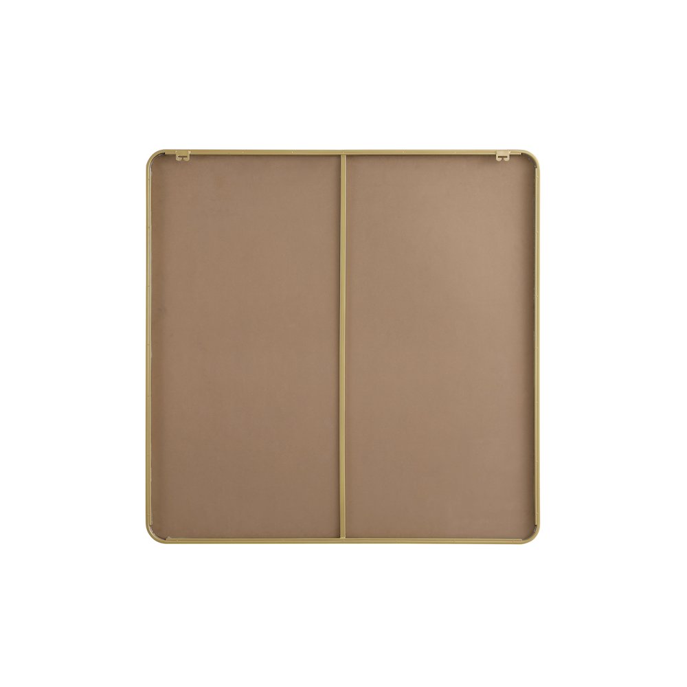 Contour Metal Square Mirror 48x48 in Brass. Picture 7