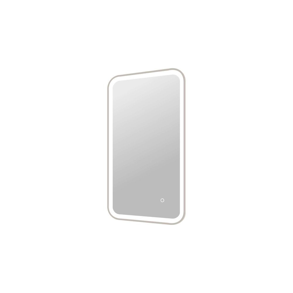 36 Inch Rectangle LED Front and Backlit Wall Mirror in Silver. Picture 6