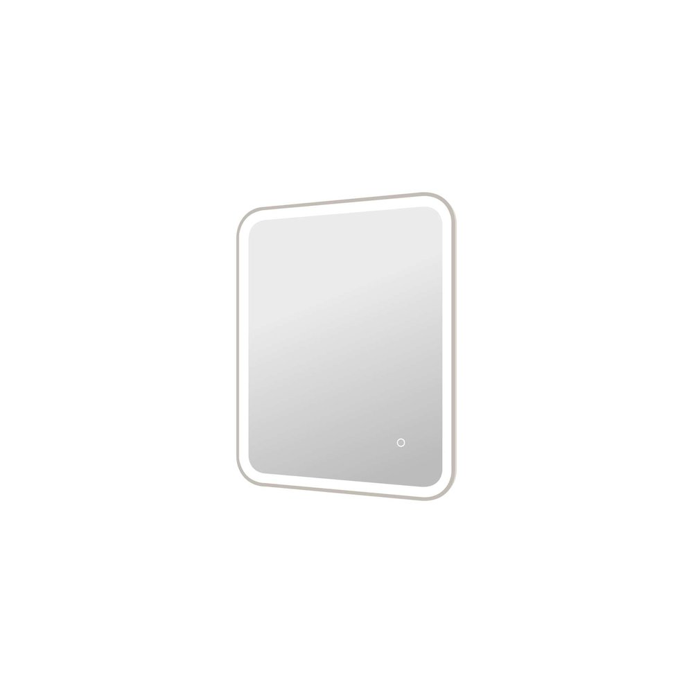 30 Inch Rectangle LED Front and Backlit Wall Mirror in Silver. Picture 6