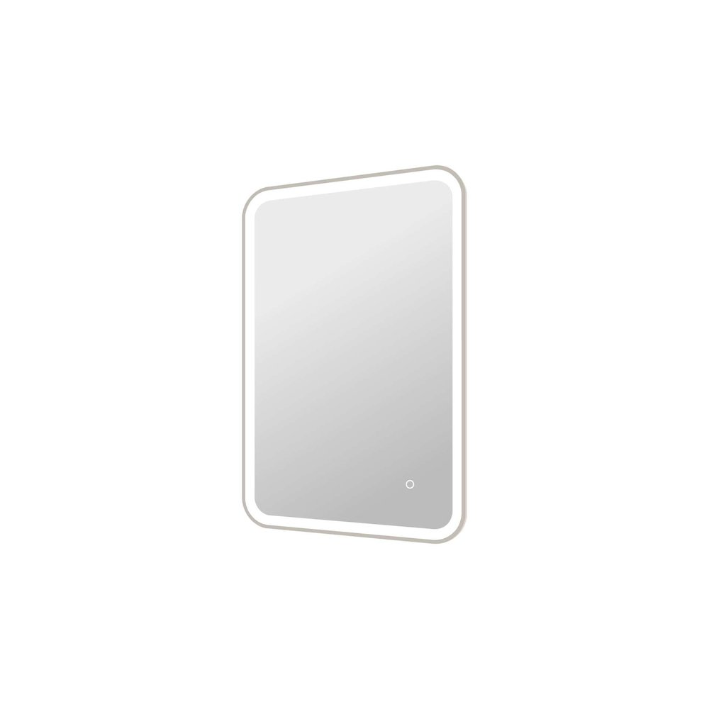 36 Inch Rectangle LED Front and Backlit Wall Mirror in Silver. Picture 6
