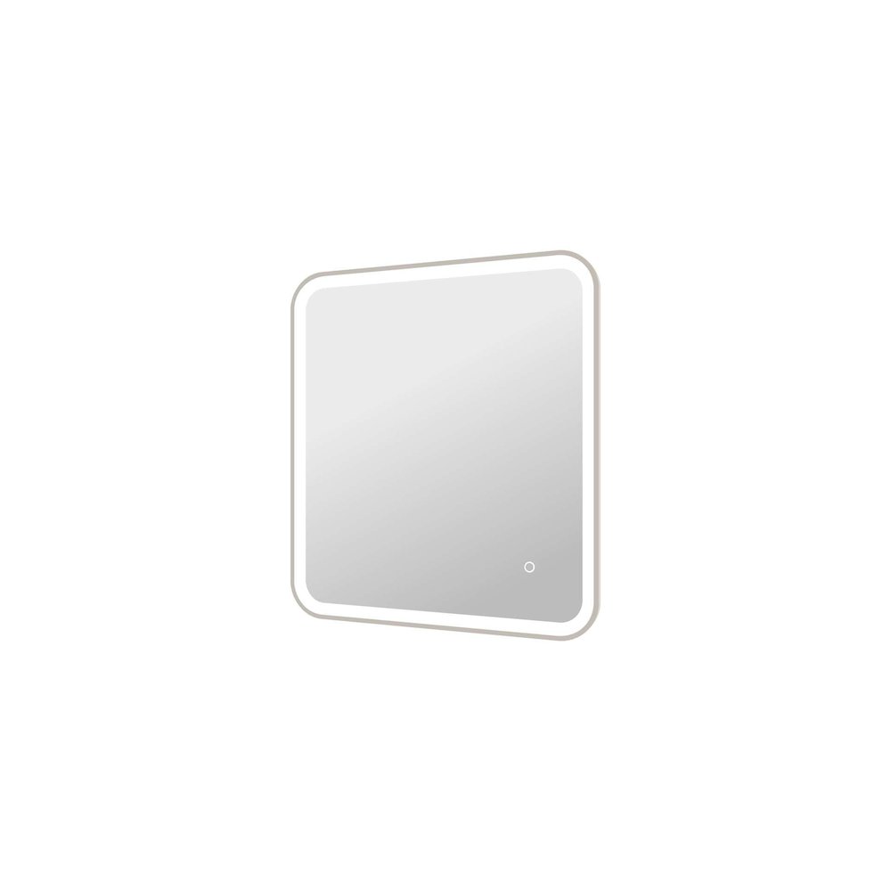 30 Inch Rectangle LED Front and Backlit Wall Mirror in Silver. Picture 6
