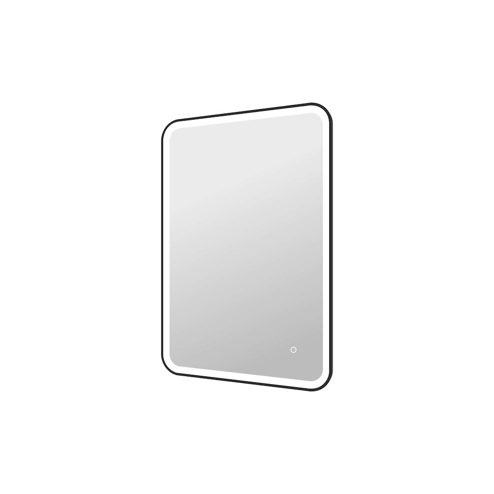 40 Inch Rectangle LED Front and Backlit Wall Mirror in Black. Picture 6