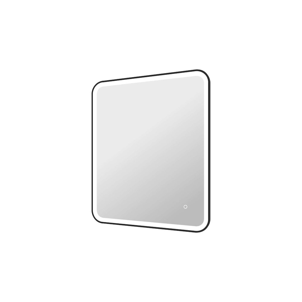 36 Inch Rectangle LED Front and Backlit Wall Mirror in Black. Picture 6