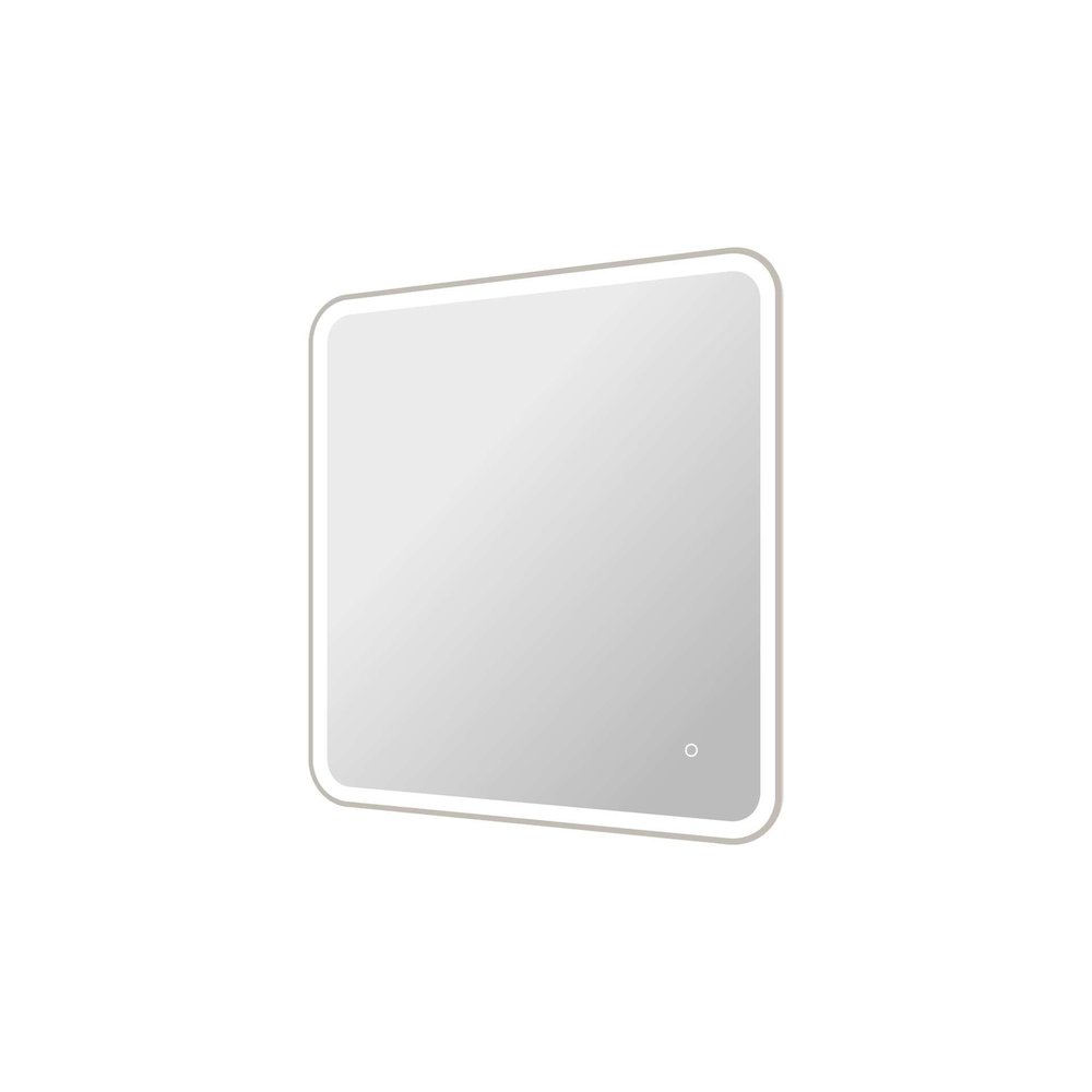 36 Round LED Front and Backlit Wall Mirror in Silver. Picture 6