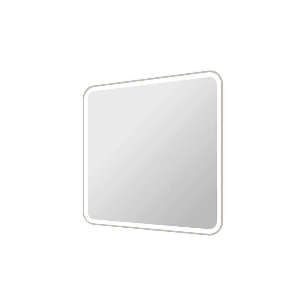 36 Round LED Front and Backlit Wall Mirror in Silver. Picture 6