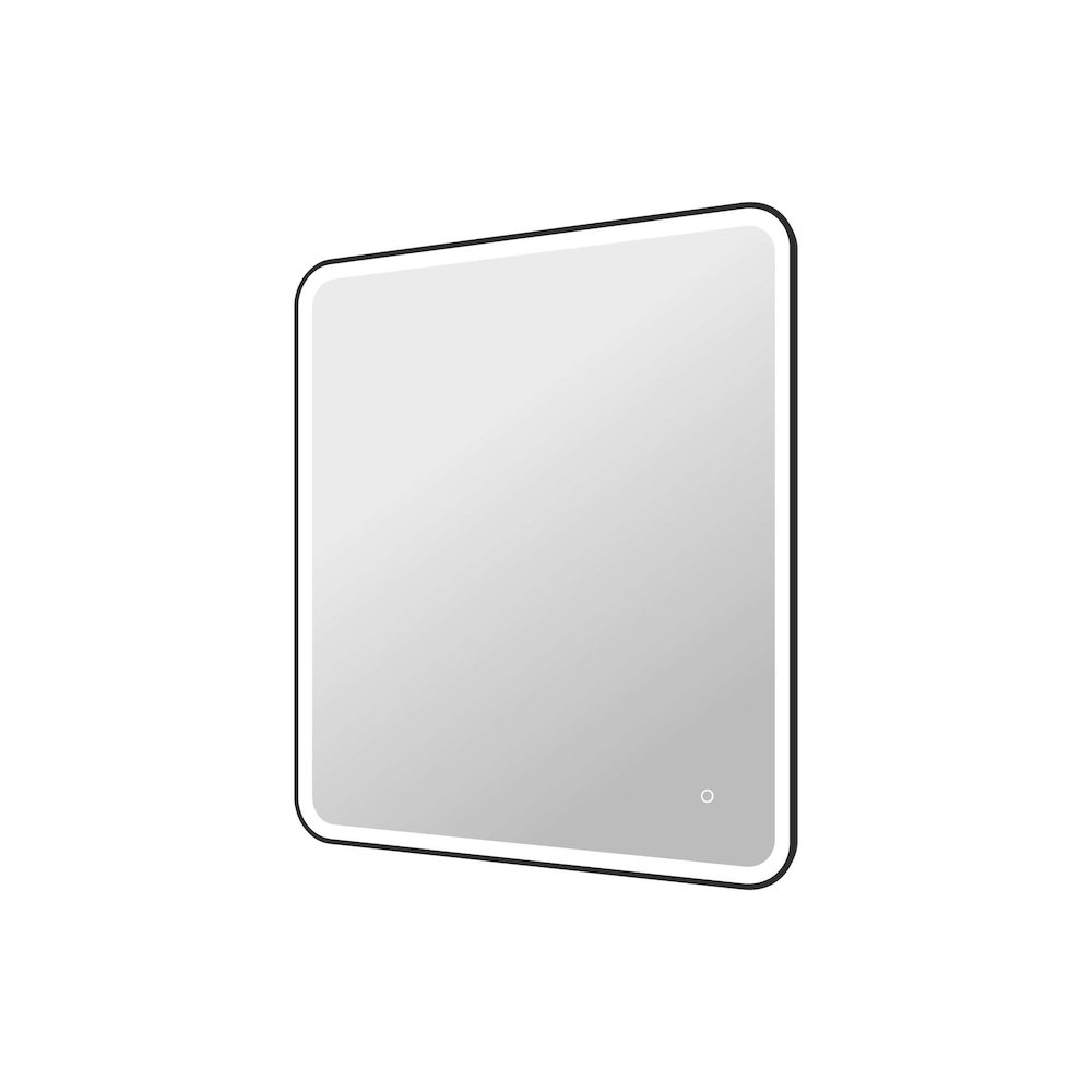 42 Round LED Front and Backlit Wall Mirror in Black. Picture 6