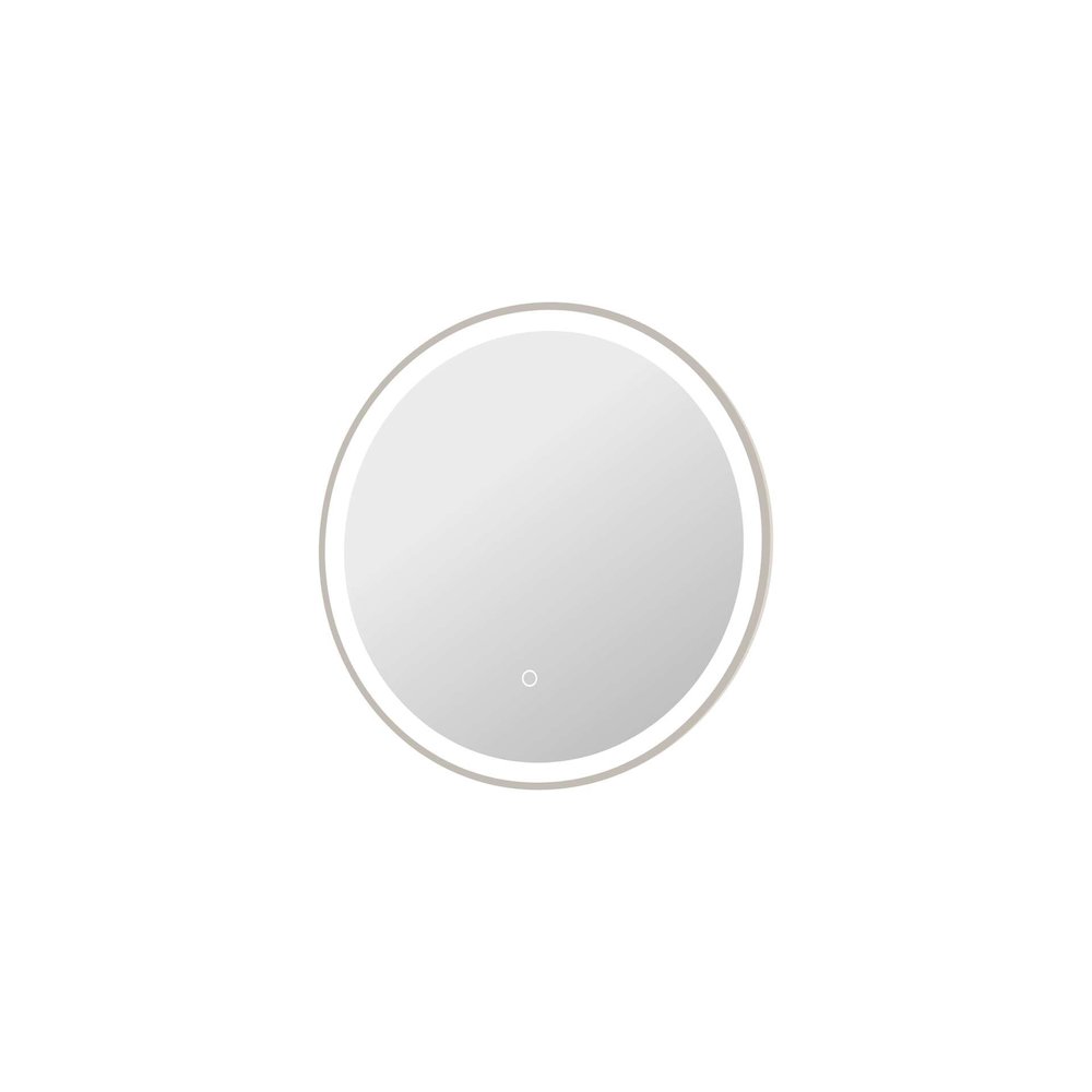 24 Round LED Front and Backlit Wall Mirror in Silver. Picture 6