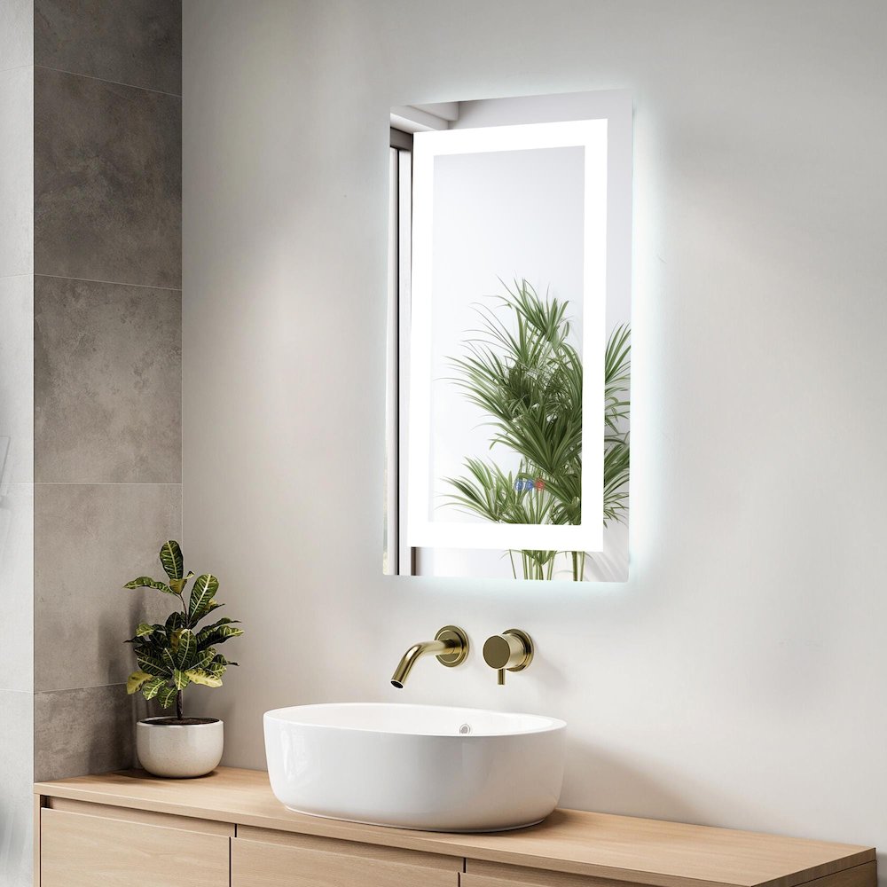 Riven 30X18 Led Mirror, Adjustable Color 3000K/4200K/6400K. Picture 3