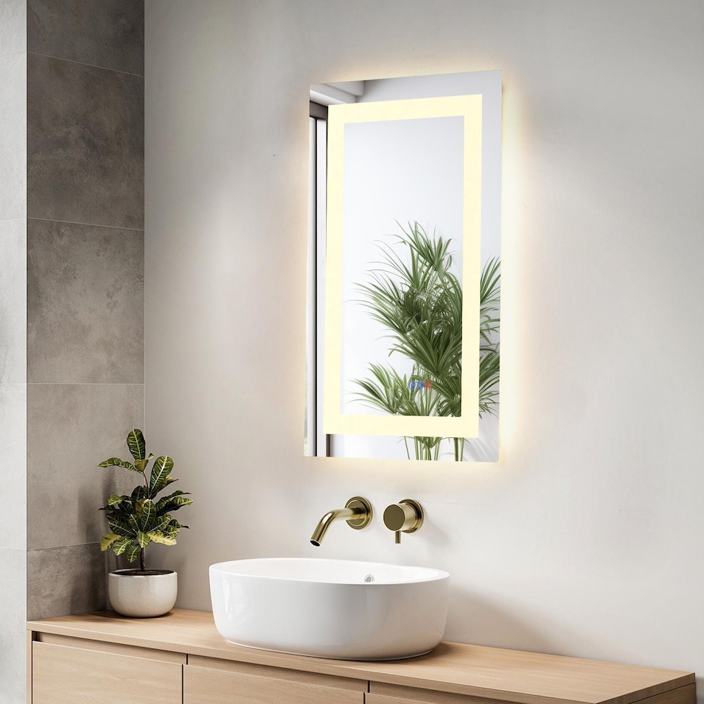 Riven 30X18 Led Mirror, Adjustable Color 3000K/4200K/6400K. Picture 5