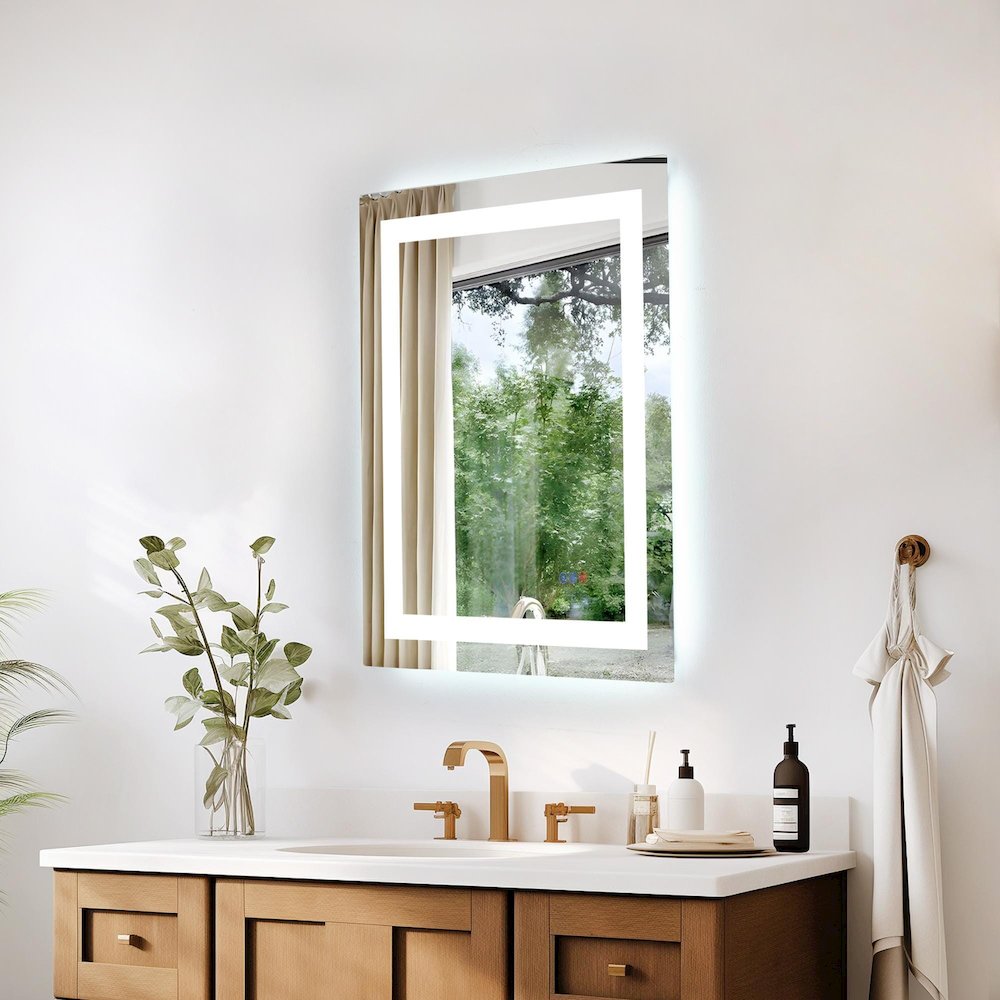 Riven 30X24 Led Mirror, Adjustable Color 3000K/4200K/6400K. Picture 5