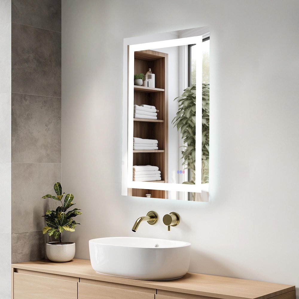 Riven 36X24 Led Mirror, Adjustable Color 3000K/4200K/6400K. Picture 3