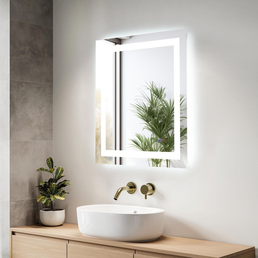 Riven 30X27 Led Mirror, Adjustable Color 3000K/4200K/6400K. Picture 3