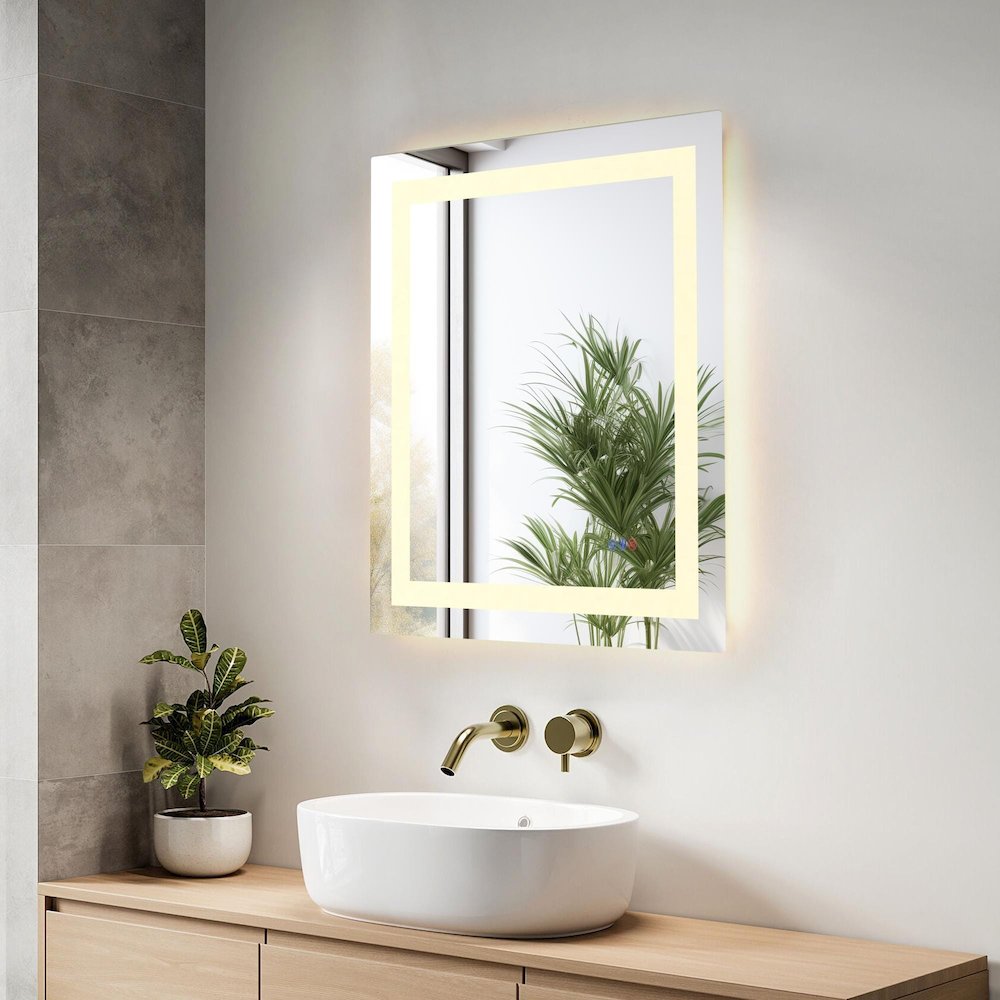 Riven 30X27 Led Mirror, Adjustable Color 3000K/4200K/6400K. Picture 5