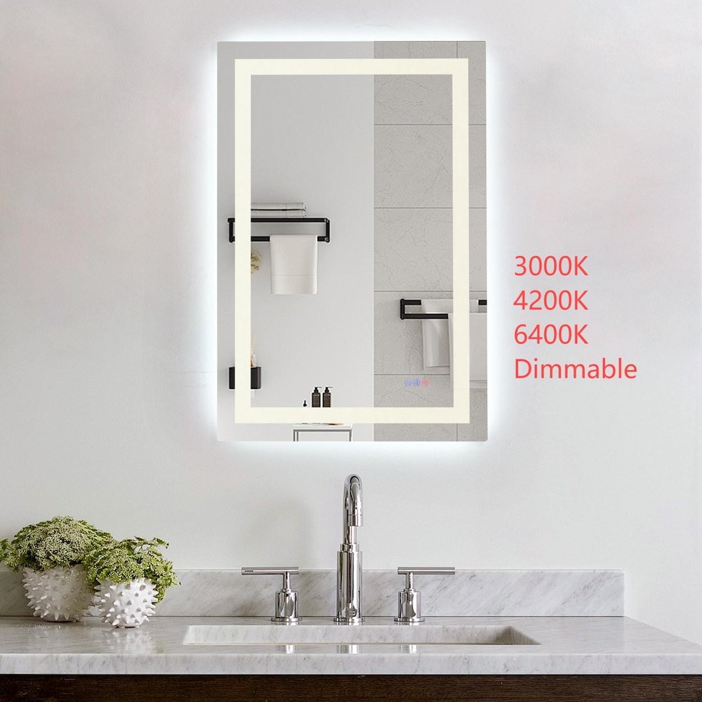Riven 40X27 Led Mirror, Adjustable Color 3000K/4200K/6400K. Picture 2