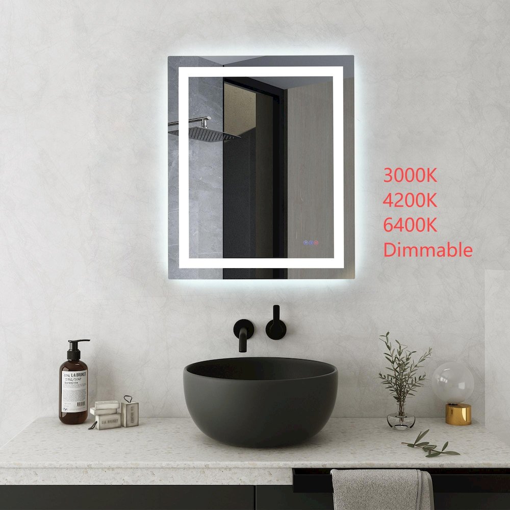 Riven 36X30 Led Mirror, Adjustable Color 3000K/4200K/6400K. Picture 2
