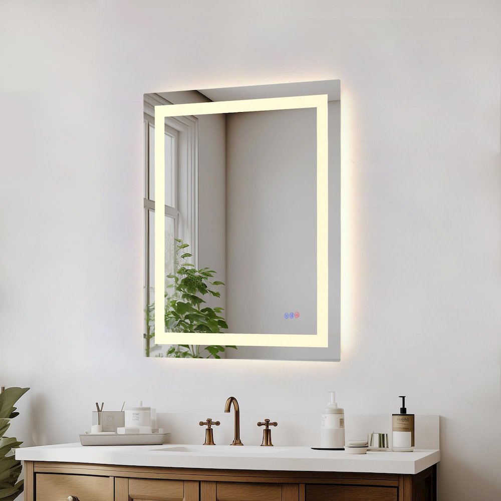 Riven 36X30 Led Mirror, Adjustable Color 3000K/4200K/6400K. Picture 5