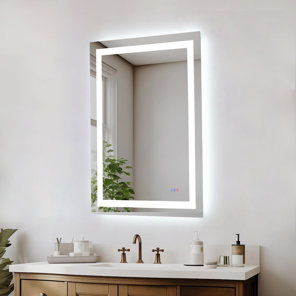 Riven 40X30 Led Mirror, Adjustable Color 3000K/4200K/6400K. Picture 3