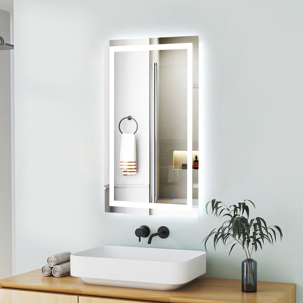 Riven 48X30 Led Mirror, Adjustable Color 3000K/4200K/6400K. Picture 3