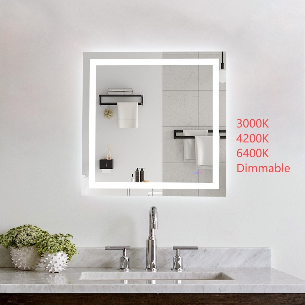 Riven 36X36 Led Mirror, Adjustable Color 3000K/4200K/6400K. Picture 2