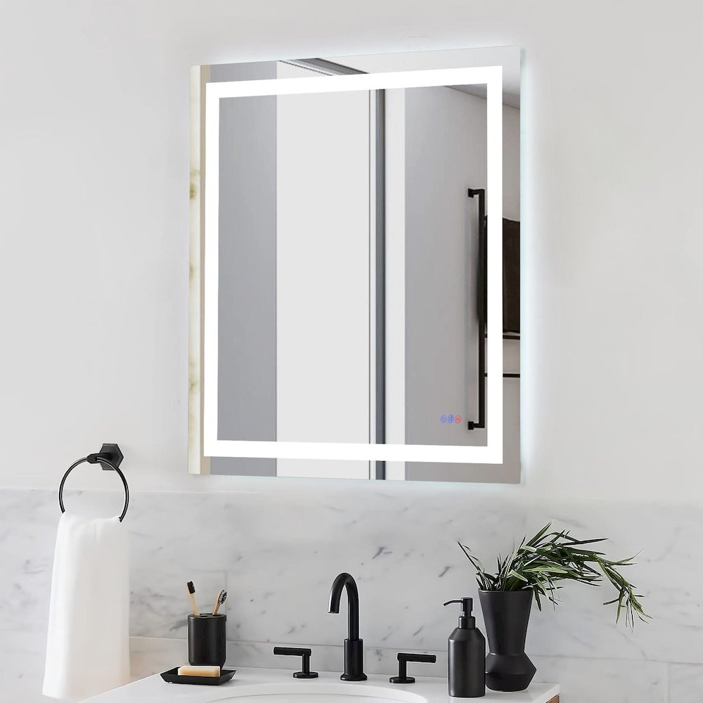 Riven 40X36 Led Mirror, Adjustable Color 3000K/4200K/6400K. Picture 3