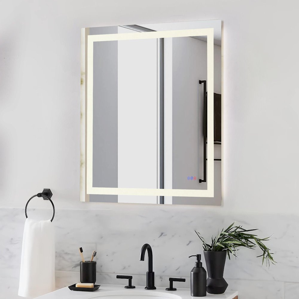 Riven 40X36 Led Mirror, Adjustable Color 3000K/4200K/6400K. Picture 4