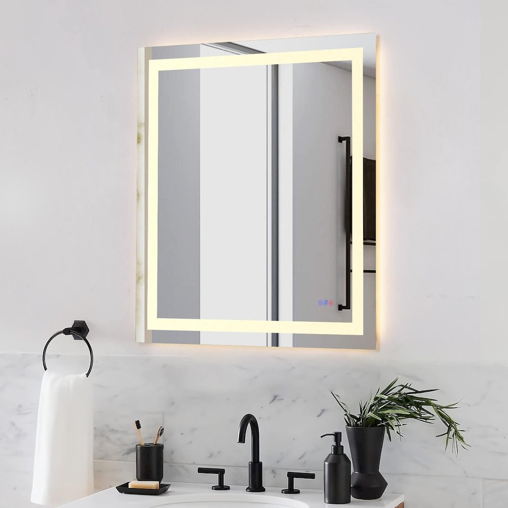 Riven 40X36 Led Mirror, Adjustable Color 3000K/4200K/6400K. Picture 5